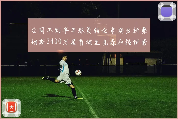 合同不到半年球员转会市场分析桑切斯3400万居首埃里克森和格伊紧随其后